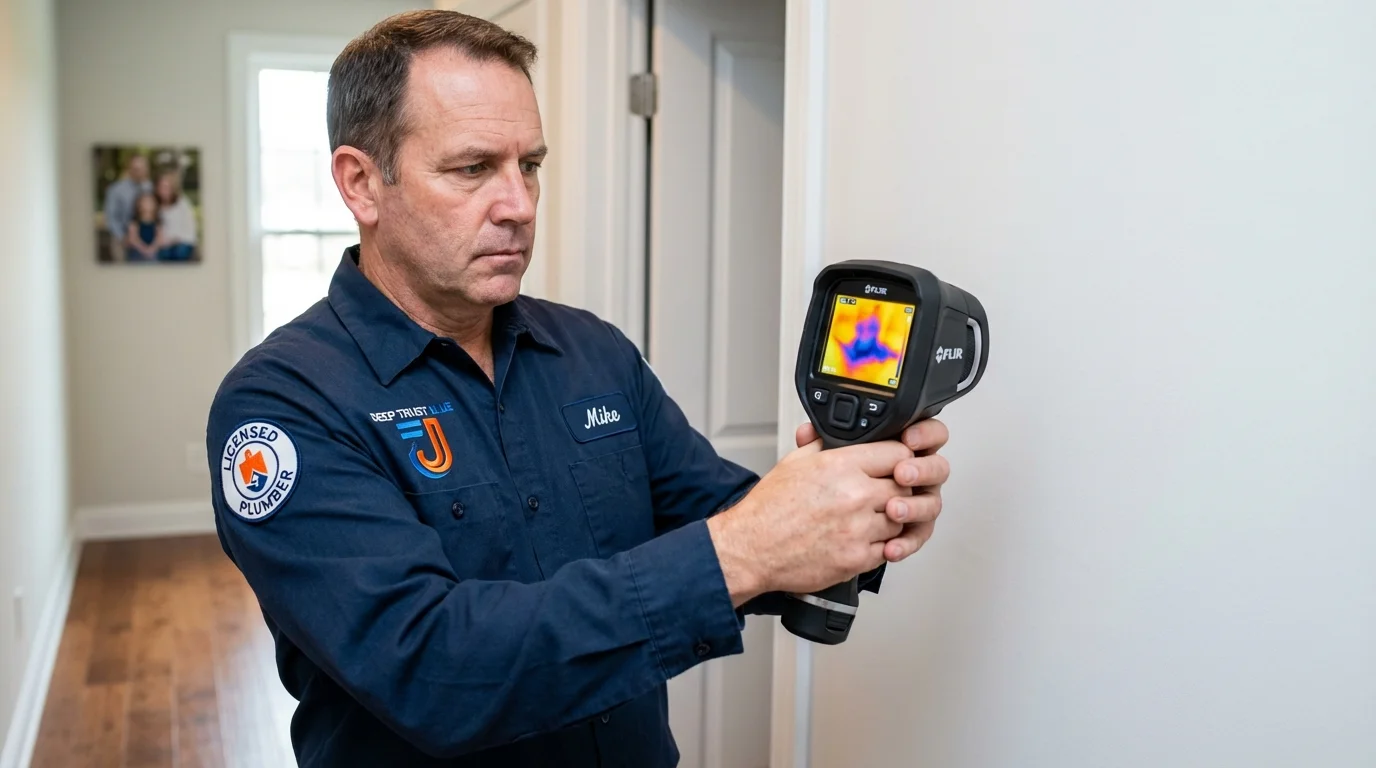Thermal imaging leak detection by Johns Plumbing LLC in Dalzell